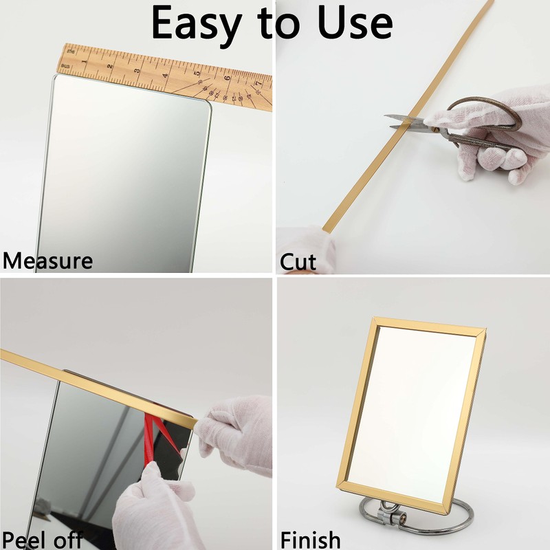 Matte Gold Peel and Stick Wall & Molding Trim, Flexible