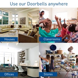 STARPOINT Extra Add-On Plugin Receiver for the STARPOINT Expandable Wireless Multi-Unit Long Range Doorbell Chime Alert System, Model LR, White