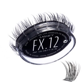 Lashify Fluffy FX 12mm Gossamer Eyelash Extensions Refill, For The Most Curliest and Fluttery Appearance, Black, Easy DIY False Lashes