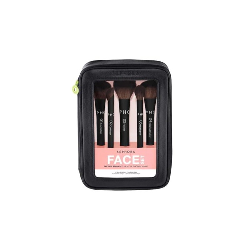 SEPHORA Set De Brochas Faciales Favoritas De Sephora: 5 Brochas