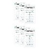 Petite Fancy Petite Tattoo TS060, Ocean Line Wrist Tattoo, 6 Pieces / 쁘띠팬시 쁘띠타투 TS060, 오션라인 손목타투, 6개입