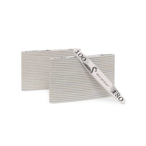 Aba Group Nail Files 100/180 Ellipse Slim Flamingo Professional Disposable