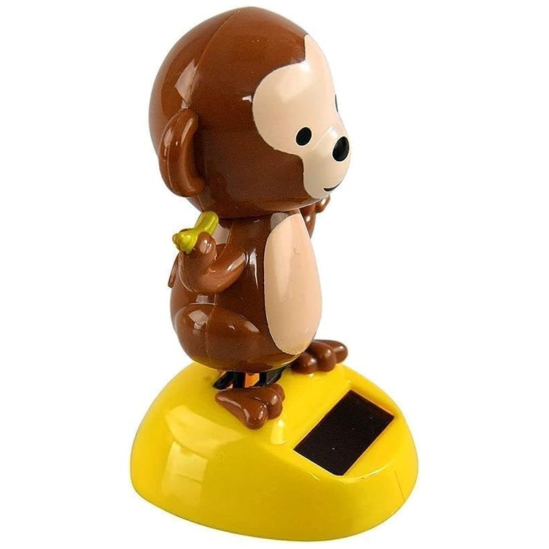 Ymhapp Cute Monkey Solar Power Dancing Monkey Figure for Car