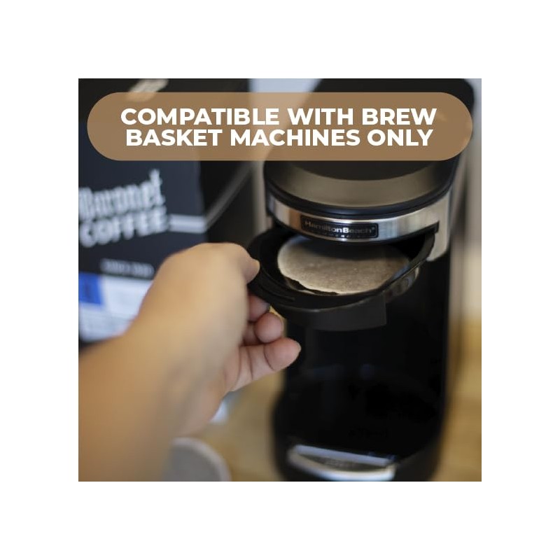 Baronet Coffee Pods [50/50 Decaf Colombian-54 Pods] Single Cup Use,
