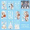 UCLEVER 146pcs Christmas Window Cling 3D Sticker, Snowflake Santa Snowman