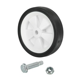 PATIKIL 6" Air Compressor Wheels, Universal Air Compressor Wheel Replacement Parts with 0.5" Dia. Hole for Easy Mobility, White