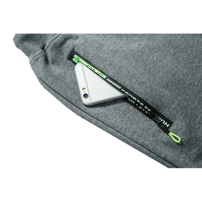 Tansozer Men’s Sport Shorts with Zip - grey, size: l