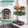 OKZEST 3-Tier Fruit Basket for Kitchen Counter, Wall Hanging Fruit