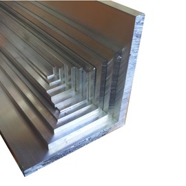 Aluminium Angle 50 mm x 50 mm x 2 mm Angle Profile Isosceles Angle Aluminium Profile Aluminium Profile Aluminium L (150 cm (7,56 M)
