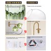 Shenmoyl Vintage Battery Operated Wall Sconce with Green Tulip Glass