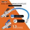 SHOWMEMY Grease Gun Coupler with 12" Grease Gun Hose &