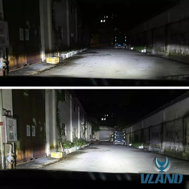 VLAND 2* D2H LED Headlight Bulbs 50W 6000K For Projector