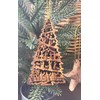 Nativity Scene Ornament For Christmas Tree Carved into Tree shape,