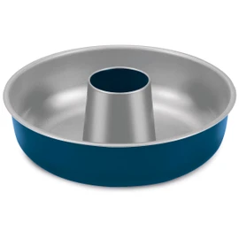 Guardini, Linea XBake 25 cm Non-Stick Steel Doughnut Tin, Green Steel with New PHAS Free Coating, Grey/Blue
