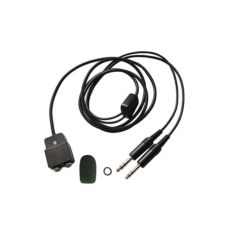 UFQ GAEC General Aviation Headset Extension Cable 2 Meters Free