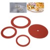 Leftwei 4Pcs Jewelry Rubber Gasket, Rubber Casting Machine Gasket Professional