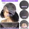 Afro Kinky Curly Human Hair Wig 13x4 HD Lace Front