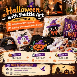 Shuttle Art Fabric Paint, 24 Colors 3D Permanent Paint with Brushes Palette Pen Fabric Sheet Stencils, Glow in The Dark, Glitter, Metallic Colors for Textile Fabric T-shirt Jeans Glass