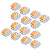 CEEYSEE 25 Pcs Compact Wire Connectors 3 Port Diy Electrical
