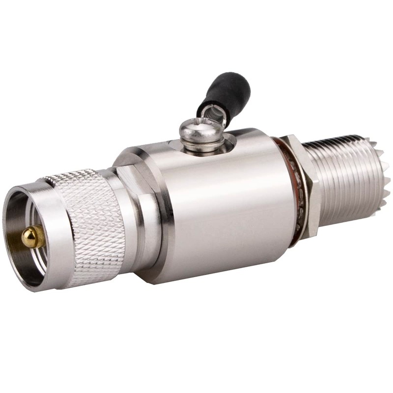 Whisary UHF Lightning Arrestor PL-259 Lightning Surge Protector UHF Male