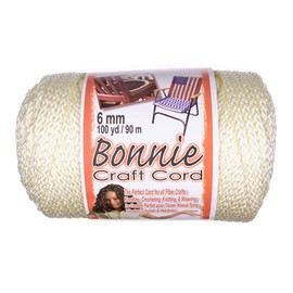 Craft County Bonnie Cord – 6mm Diameter – 100 Yards in Length (Ivory)