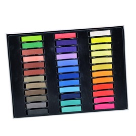 FRCOLOR 36 Colors Temporary Hair Dye Chalk Pastel Chalks Set for Boys and Girls for Art Projects Blackboard