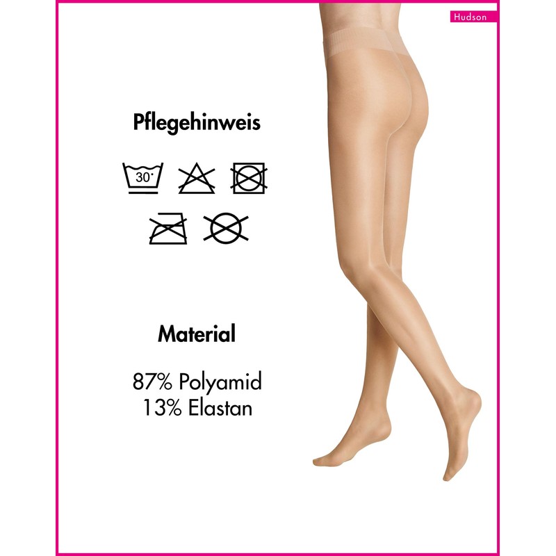 Hudson Glamour 20 Women’s Tights, Fine Tights, 20 Denier Look