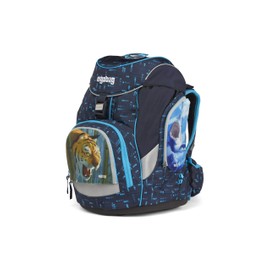 ergobag Zippies school bag accessories, set of 3 pieces, for children, boys and girls, Dangerous animals - colourful, Einheitsgröße