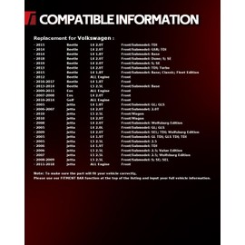 Torchbeam Front Struts Assembly w/Coil Spring Shocks Absorber Replacement for Volkswagen Jetta 2005-2018, Volkswagen Beetle 2012-2019, Volkswagen Golf 2010-2014, Volkswagen Eos 2007-2011 172311 * 2