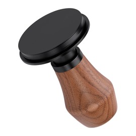 Normcore 51mm Espresso Coffee Tamper V4.1 Upgraded, Spring Loaded Tamper With Titanium PVD Coating Flat Base, Genuine American Walnut Handle