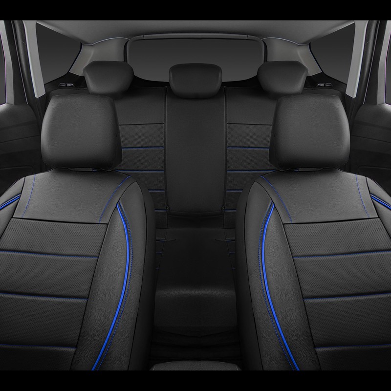 CAR PASS Universal FIT Piping Leather Car Seat Cover, for