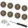 Heartfeltyire Jeans Buttons Replacement 8 Set 17mm Instant Adjustable No