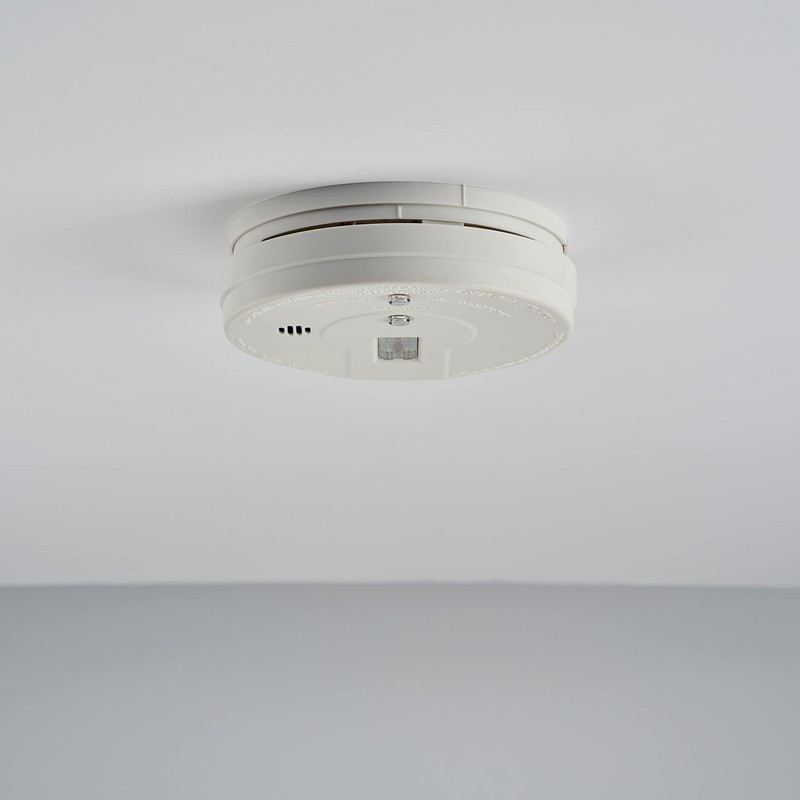 Kidde Smoke Detector with Safety Light for Hearing Impaired, Battery