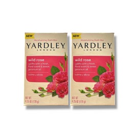 2X Yardley Wild Rose Bar Soap Yardley London Bars 4.25 oz LOT OF 2