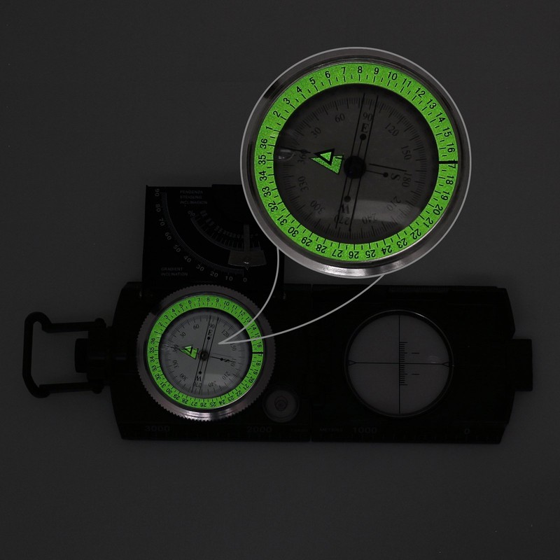 Proster Military Marching Compass Professional Pocket Compass with Clinometer Carry