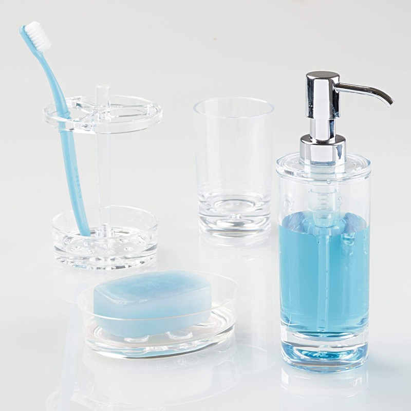 iDesign Holder for Normal to Large Toothbrushes, Spin Brushes, and