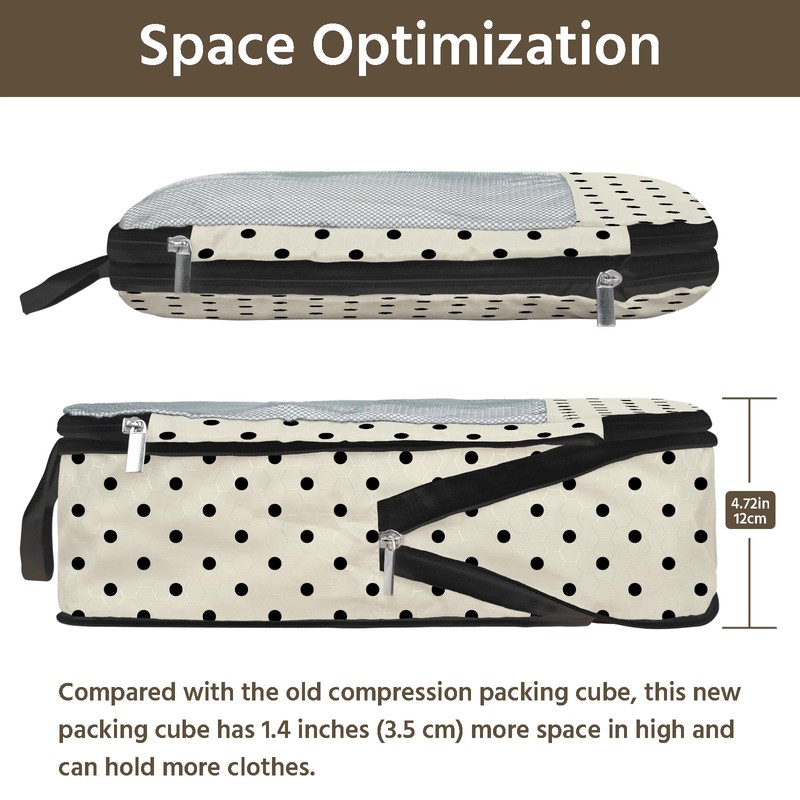 7 Pcs Compression Packing Cubes for Travel, Waterproof Suitcase Luggage