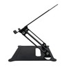System-S Adjustable Metal Cooling Stand for Notebook Laptop Black