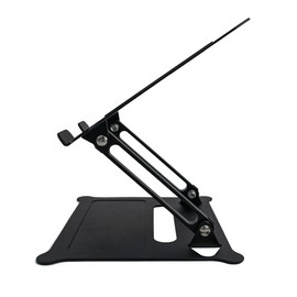 System-S Adjustable Metal Cooling Stand for Notebook Laptop Black