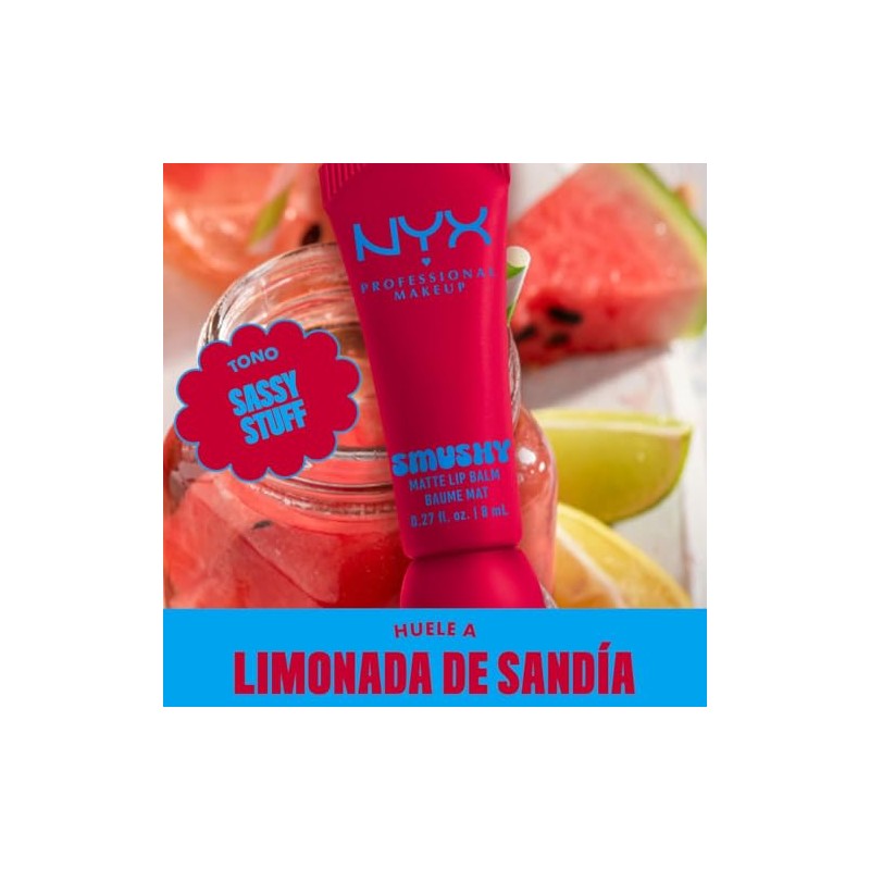 NYX Professional Makeup, Smushy Bálsamo de Labios Matte - Tono