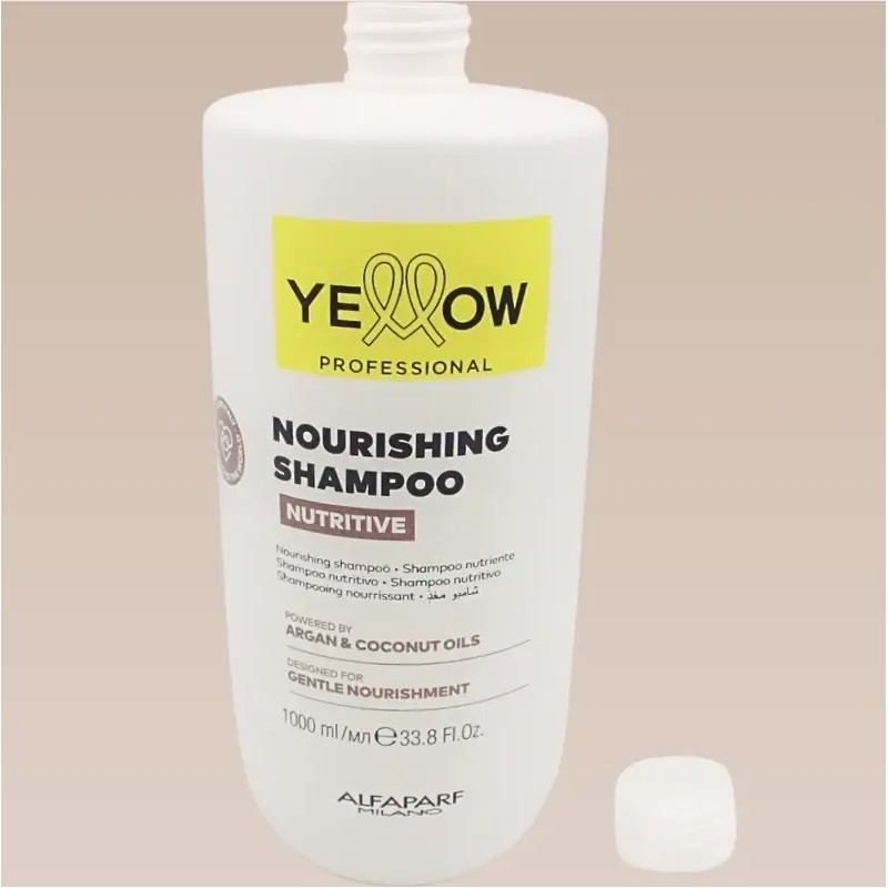 Shampoo Yellow Nutritive Argan y Coco para Cabello Seco y