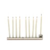 Yair Emanuel Folding Travel Hanukkah Chanukah Menorah Hammered Metal Multicolor