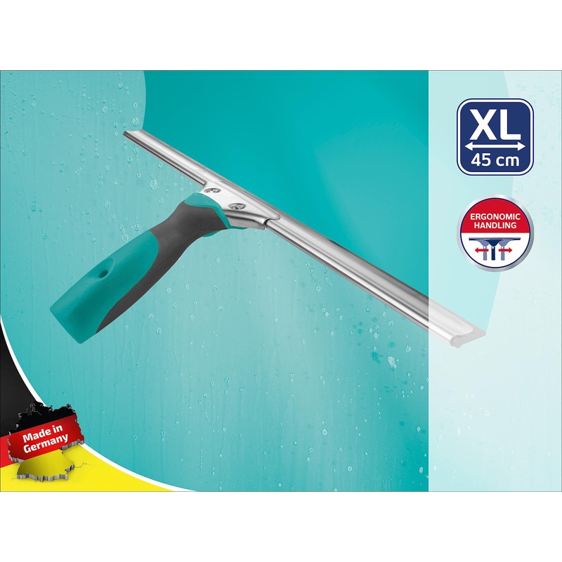 Leifheit Professional Fensterabzieher 45 cm mit Weichgummigriff, Abzieher mit hochflexibler