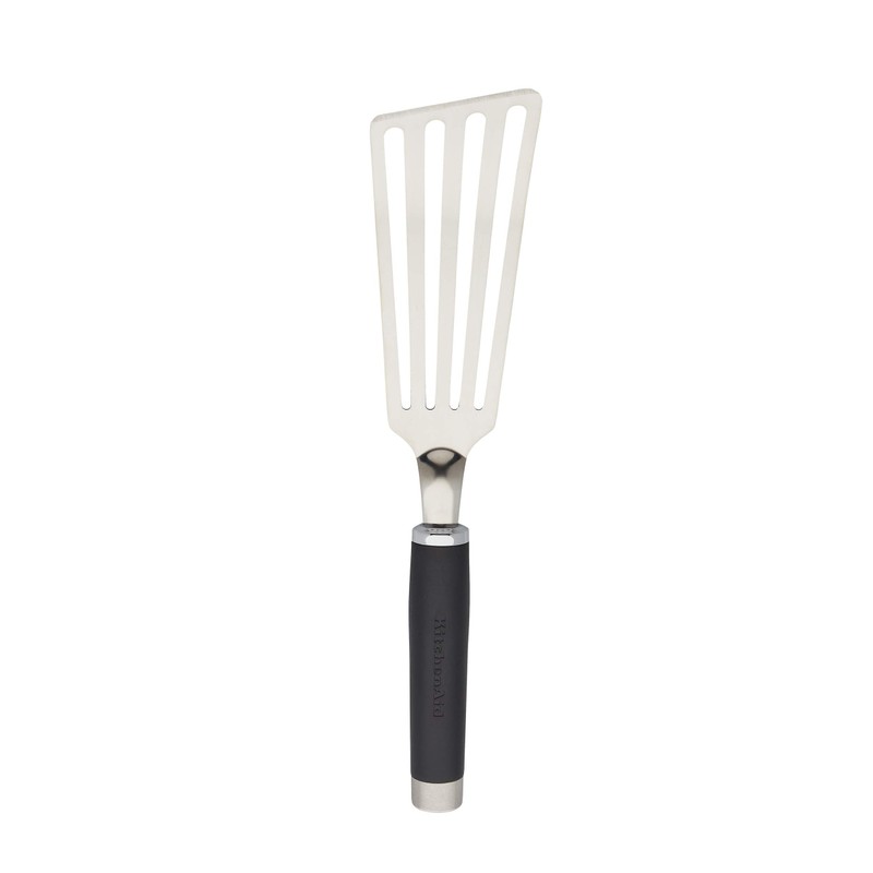 KitchenAid Gourmet Stainless Steel Flex Turner, One Size, Black