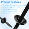 DULZEN Pack of 80 Universal Cable Ties Buckle Nylon Cable