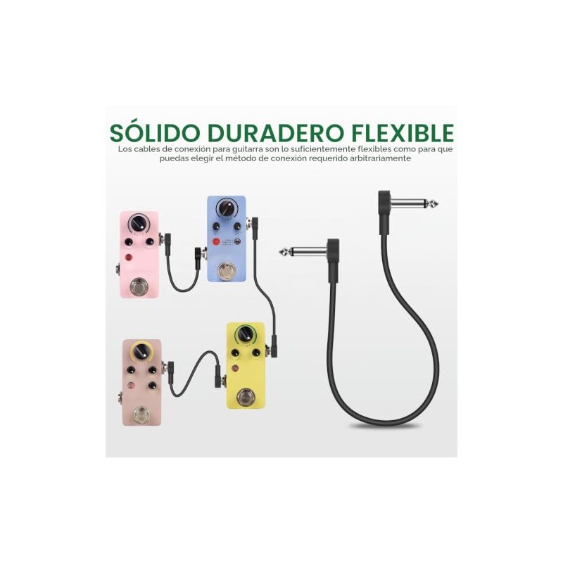 Cables de parche para guitarra de 6 pulgadas, paquete de