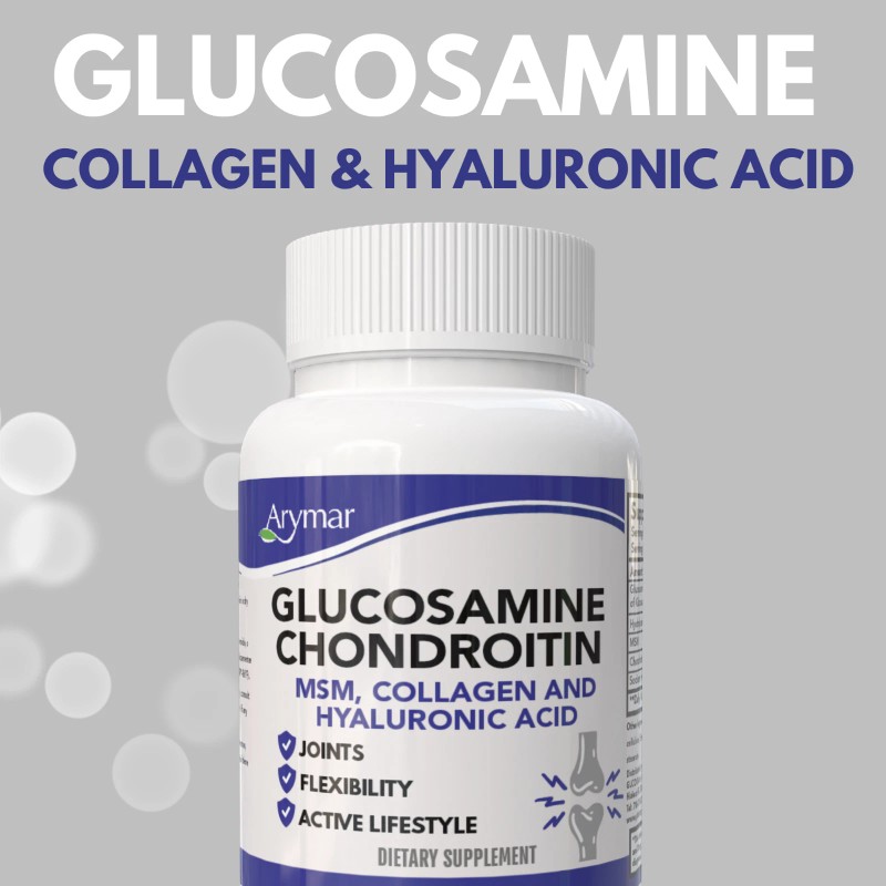 MSM Arymar Glucosamine, Chondroitin, MSM, Collagen & Hyaluronic Acid 60