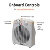 EZ-HEAT 750/1,500 Watt Portable Indoor Space Heater with Adjustable Thermostat,