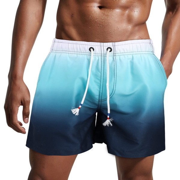 Danfiki Mens Swim Shorts Swimming Trunks Quick Dry Beach Shorts