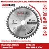 Saxton TCT Circular Wood Saw Blade 210mm x 30mm x